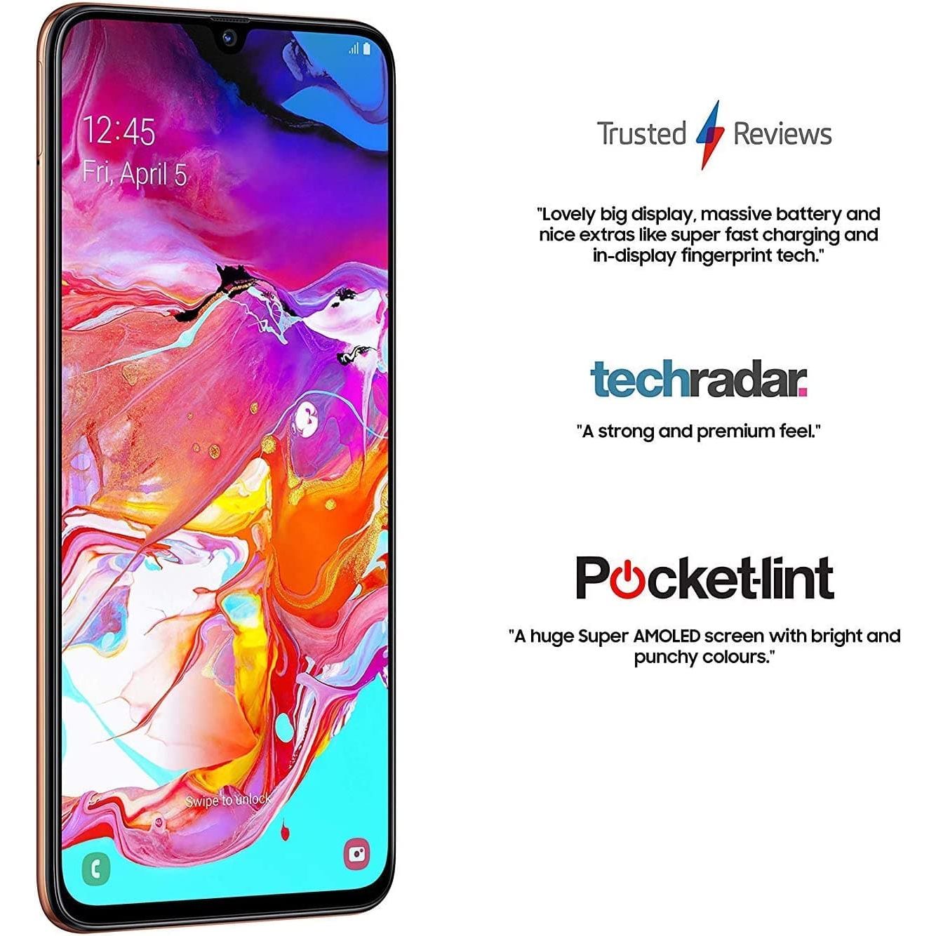 Buy Samsung,Samsung Galaxy A70 128GB, Black - Unlocked - Gadcet.com | UK | London | Scotland | Wales| Ireland | Near Me | Cheap | Pay In 3 |